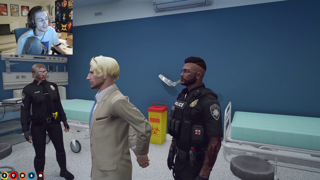 X believes the cops have information on him that they shouldn't have, hinting at them that they meta gamed.