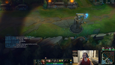 Tyler1 trying to use the chat feature in League of Legends