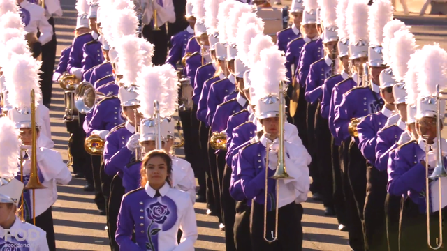 Performer pukes during Rose Parade