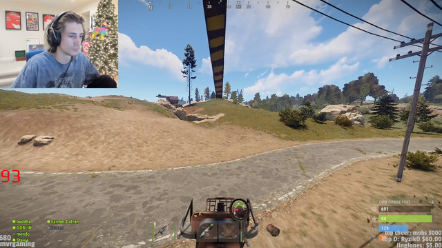 XQC steals random heli, gets shot at, crashes it, walks in fire, then gets stabbed