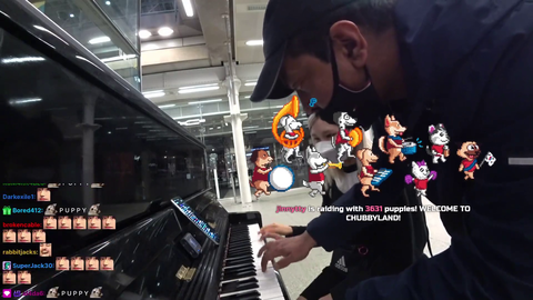 Random guy teaches Hachu to play a movie theme