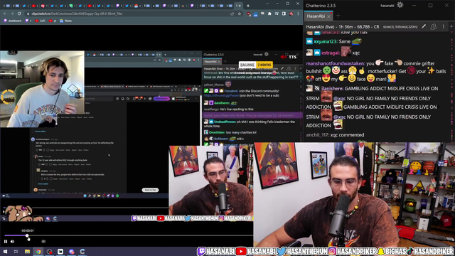Hasan Calls XQC a backpedaling rat