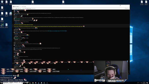 Destiny does nothing for 25 seconds then says "hmm"