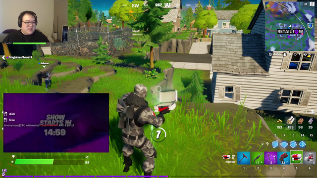 Scarra and crew are hit with an in-game Fortnite ad