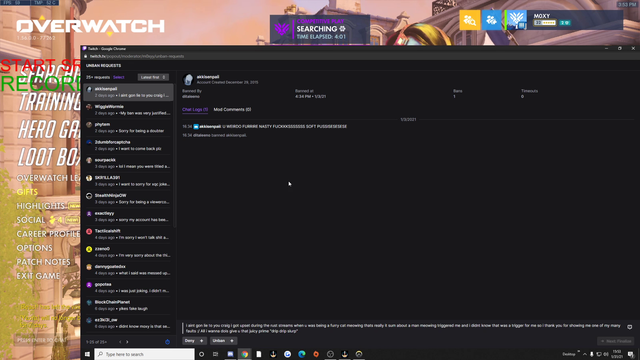 m0xyy - Moxy goes through a ban appeal