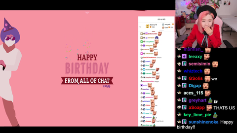 HAchubby viewers make a birthday gift for her