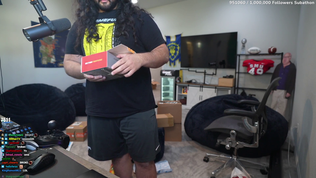 Esfand gets a new controller to beat emi in mario speedruns