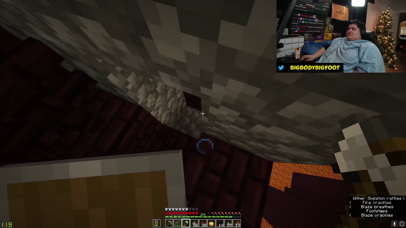 Bigbodybigfoot throws a 1,000$ bet Minecraft run...