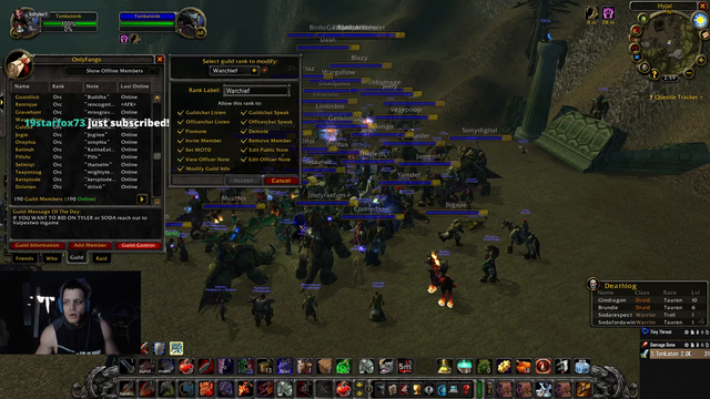 Warchief Tonkatonk Presidential Pardons Everyone on Soda's List (except Lacari)