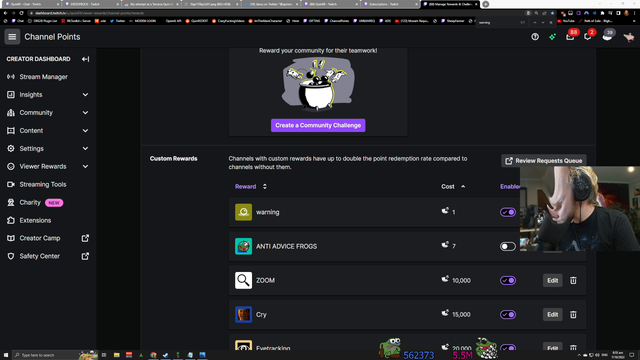 Quin adds a new channel point reward sound
