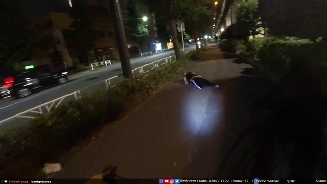 Rob finds dude passed out on the sidewalk