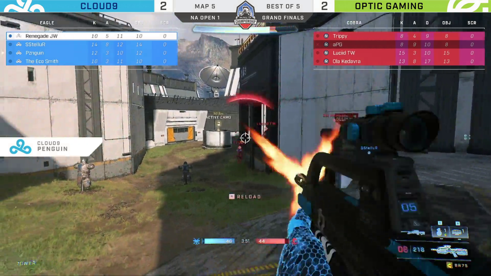 Cloud9 almost loses Halo Grand Finals on the last kill. 50 vs 49