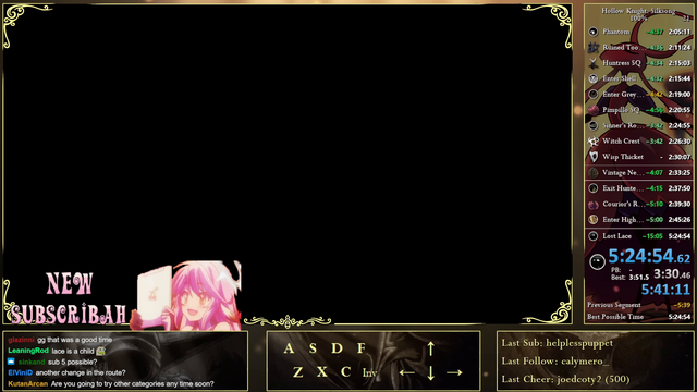 Streamer fumbles a Silksong 100% world record