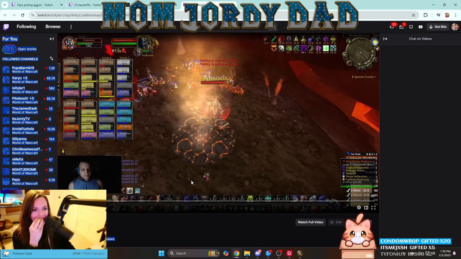 The Faefamily react to Tyler standing on fire
