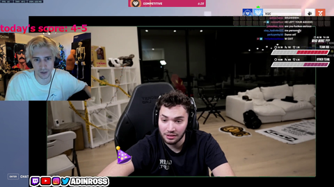 xqc explains why andrew tate is showing up at adin's stream again