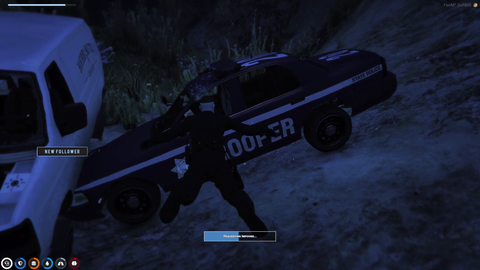 Police officer dives down to check out X's stolen car and gets taken by the Kraken
