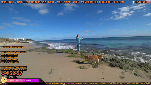 Freak wave destroys Splucy's camera during fishing stream