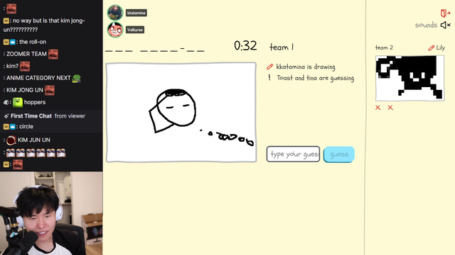 Two South Koreans Draw a Korean Pictionary Prompt