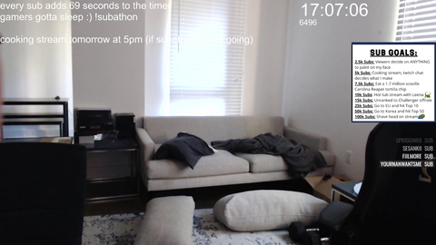 Doublelift wakes up and checks his subathon