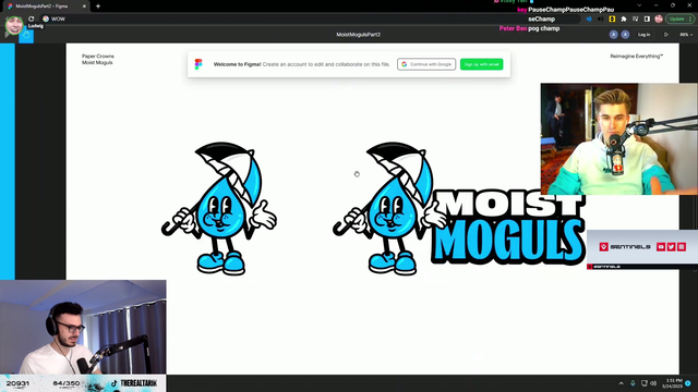 Ludwig unveils the new Moist Moguls logos