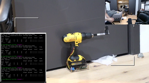 Michael Reeves making a chat-controlled drill