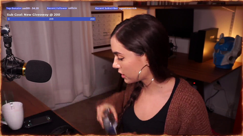 Sasha Grey explains why she is lighting a candle in the middle of her stream FeelsStrongMan