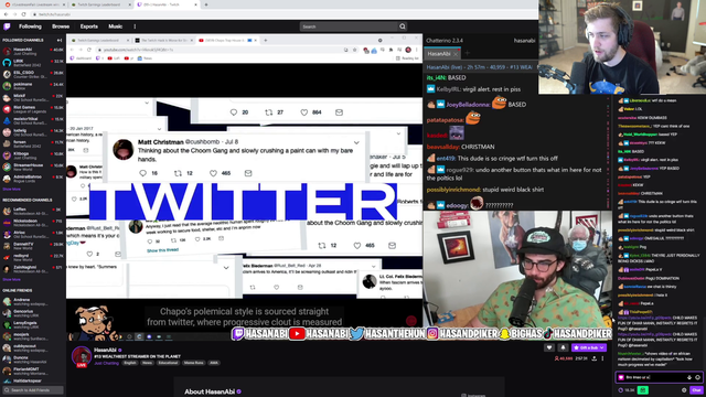 Hasan hater gets caught in the act