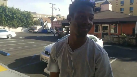 Stranger pulls Hampton Brandon trick