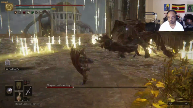 Lacari parrying Morgott