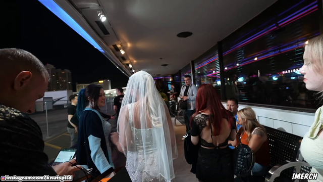 Crazy psycho crashes a wedding reception