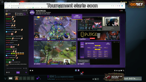 Admiralbulldog gets caught by the Twitch Rival stream