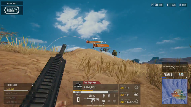 Sneaky grenade destroys PUBG team