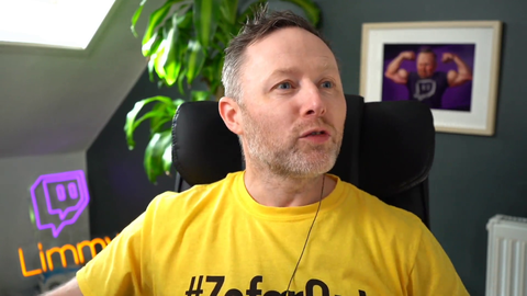 Limmy congratulates a viewer having the worst year of his life