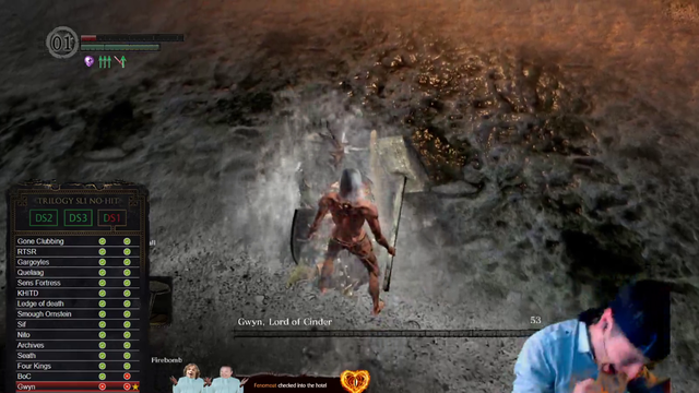 Dark Souls trilogy SL1 No hit run