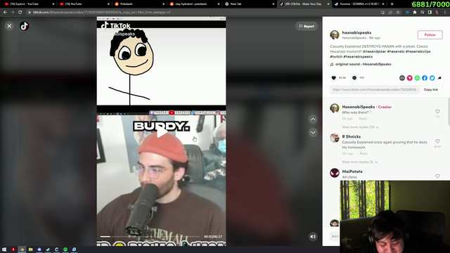 Poke Checks His Insta Feed