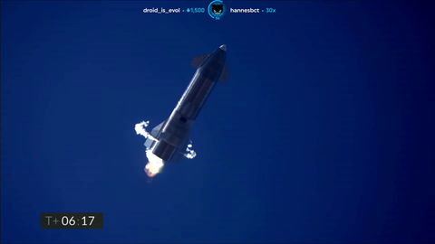 Smooth landing from spacex