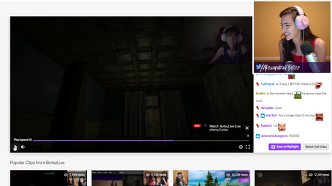 Alex Botez Jumps to a clip of her being Jumpscared