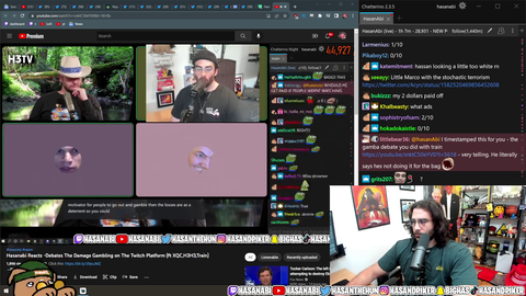 Hasan plays a clip from last year of Train talking about gambling
