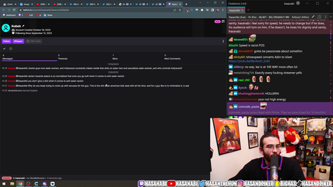 Hasan finds a chatter VERY concerned with anti-asian racism