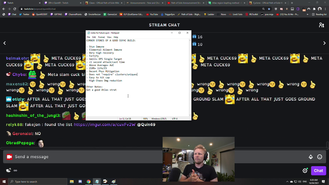 Quin69 making a build for path of exile