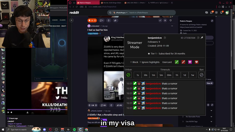Caedrel shares a story about his visa