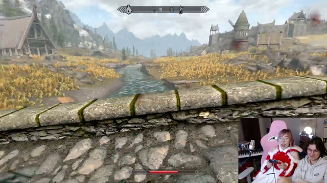 LilyPichu is learning how to survive in the World of Skyrim from MichaelReeves and they couldn't be happier: