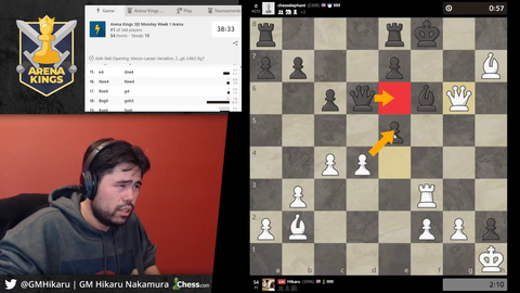 GM Hikaru spots an easy checkmate in 6