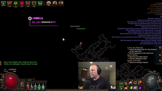 Quin tries to show the chat his new shirt