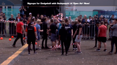 Cute Swedish Cheerleader at Soda's Dodgeball Tournament
