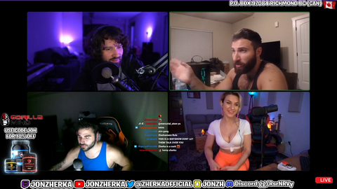 Jon Zherka and Destiny had a threesome