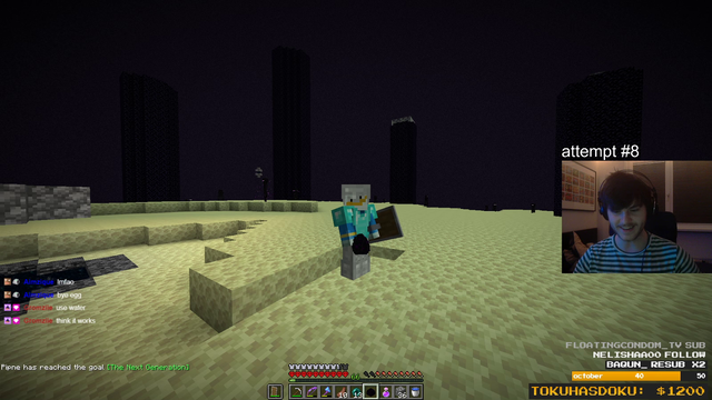 Livestreamer finally gets Ender Dragon Egg (Hardcore)