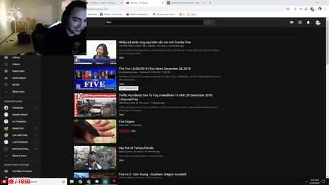mizkif opens a youtube livestream