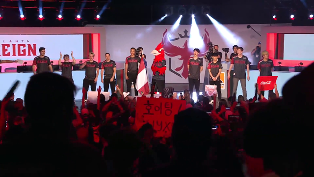 The Atlanta Reign mascot reveals himself