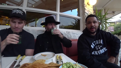 Nick asks for a glass of water
